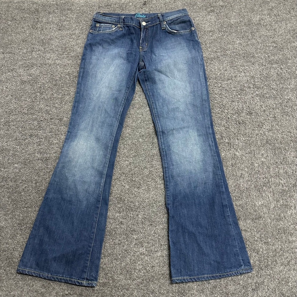 Blue Cult Jeans Womens Size 29 Blue Kate Midrise Flare Leg Medium Wash Denim